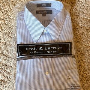Croft & Barrow Men's Pinstripe Dress Shirt